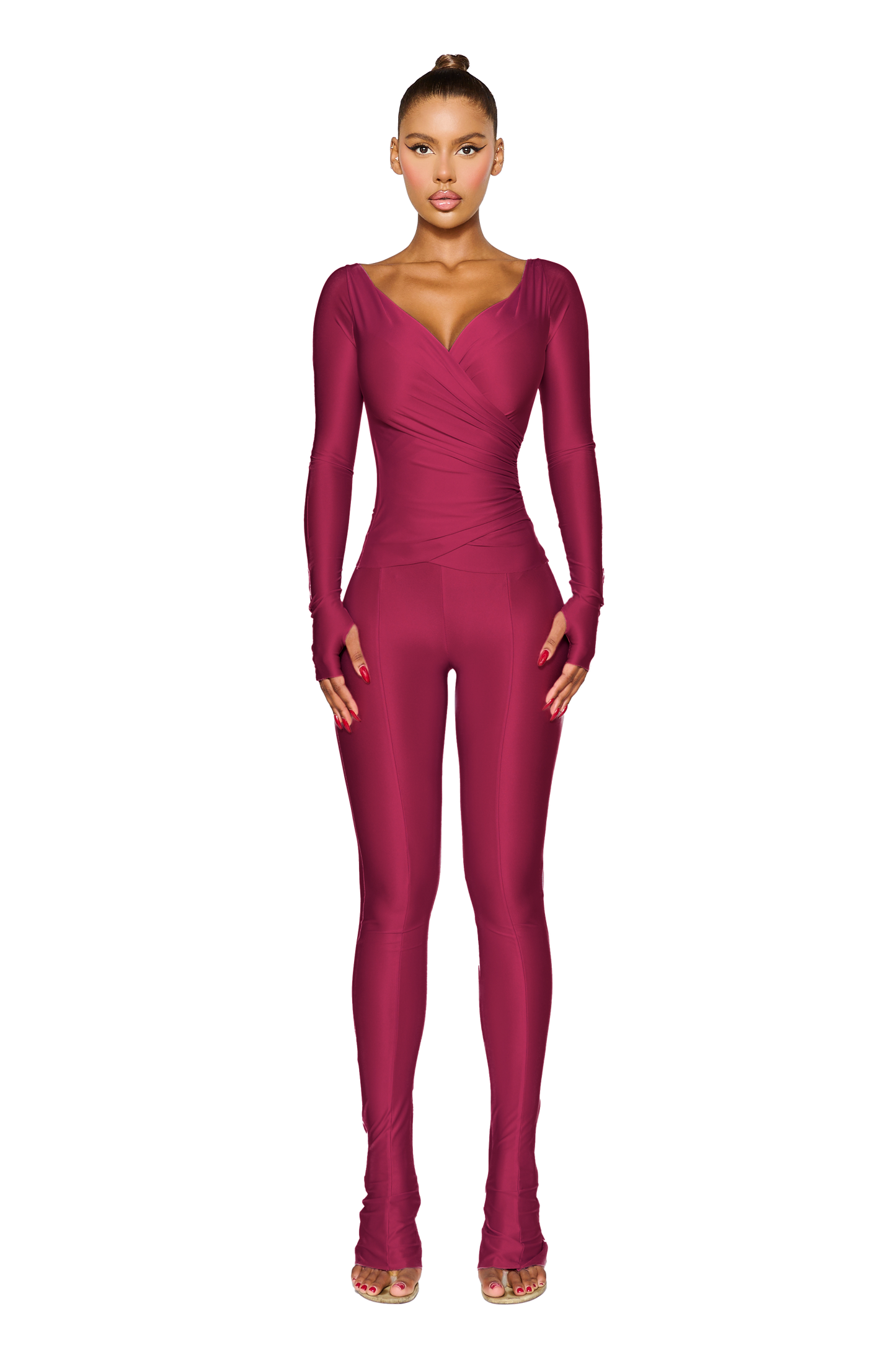 LANAI LEGGINGS - Red Wine
