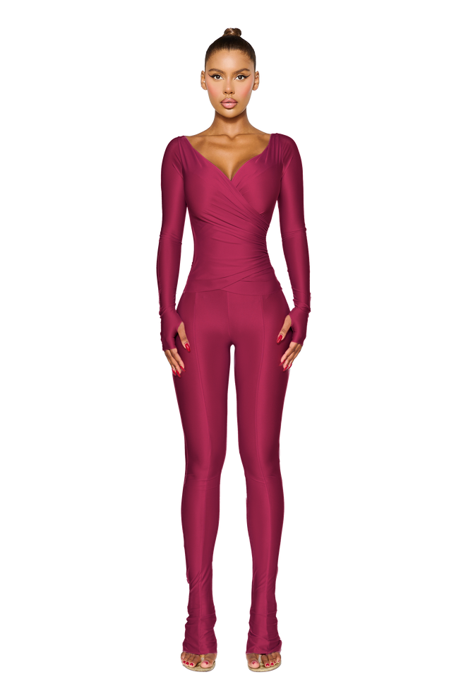 LANAI LEGGINGS - Red Wine