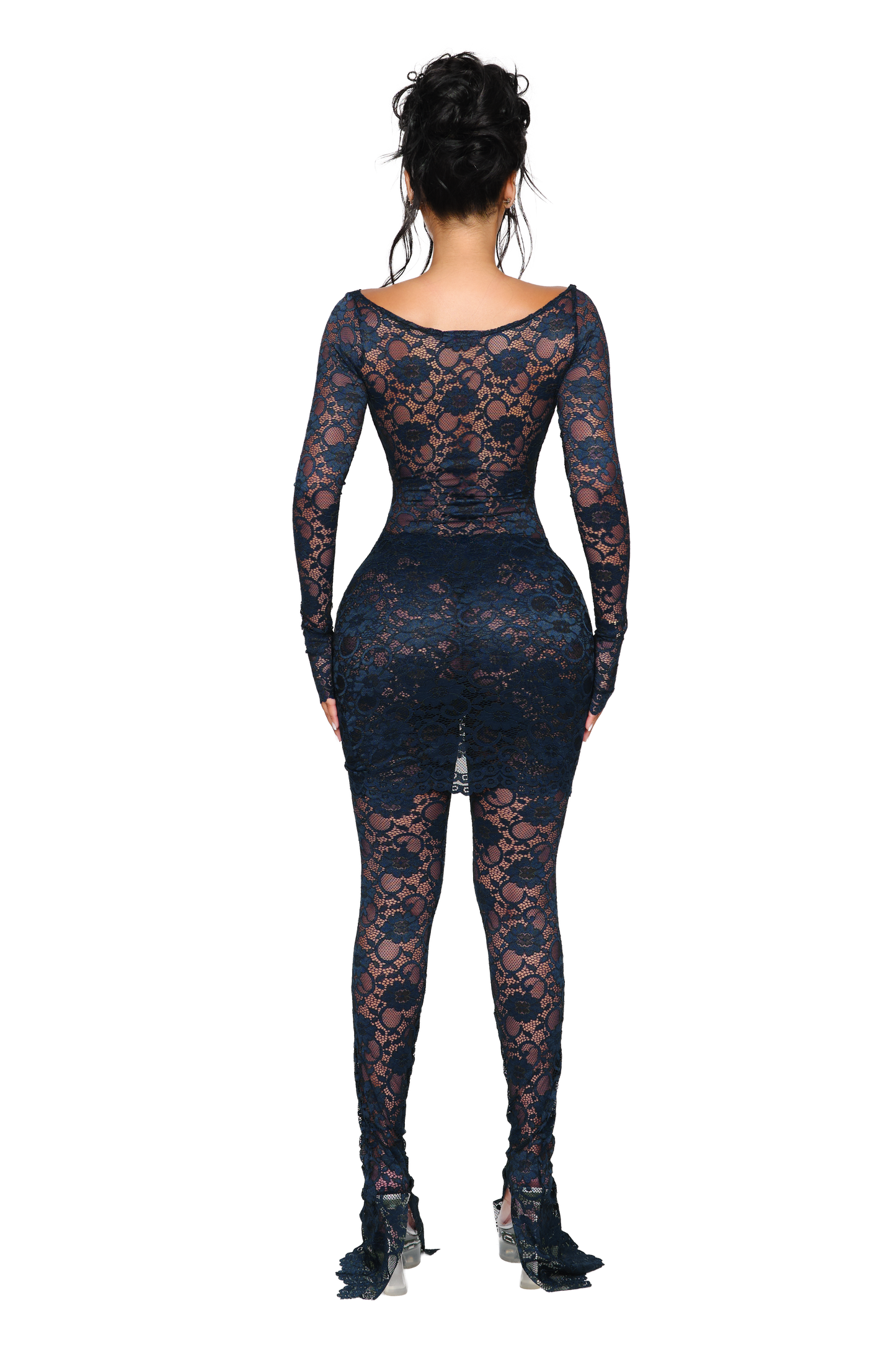 Naia Lace Leggings - Ink Vein