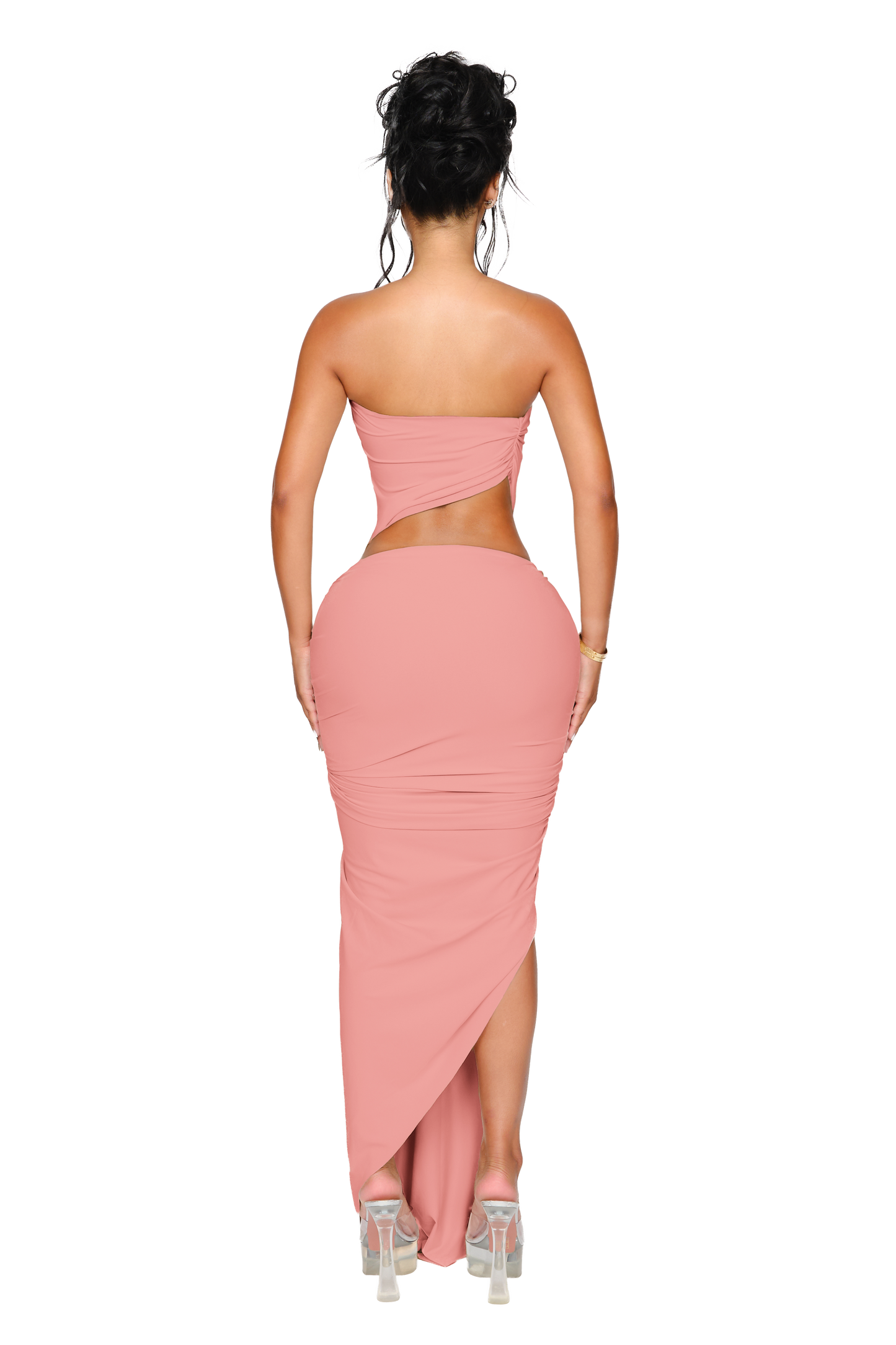 Kali Knot Dress - Peach Parfait