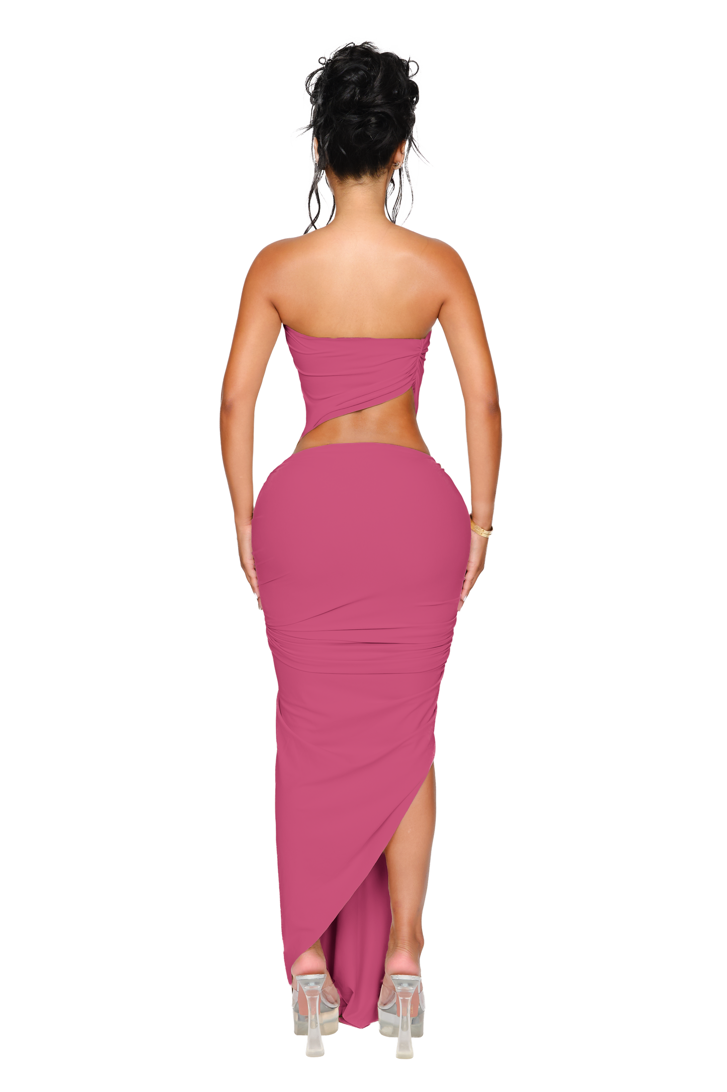 Kali Knot Dress - Berry Plush