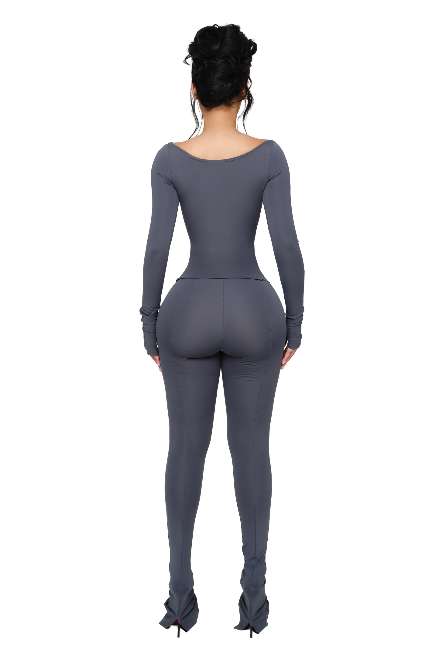 Lanai Long Sleeved Top - Grey Wire