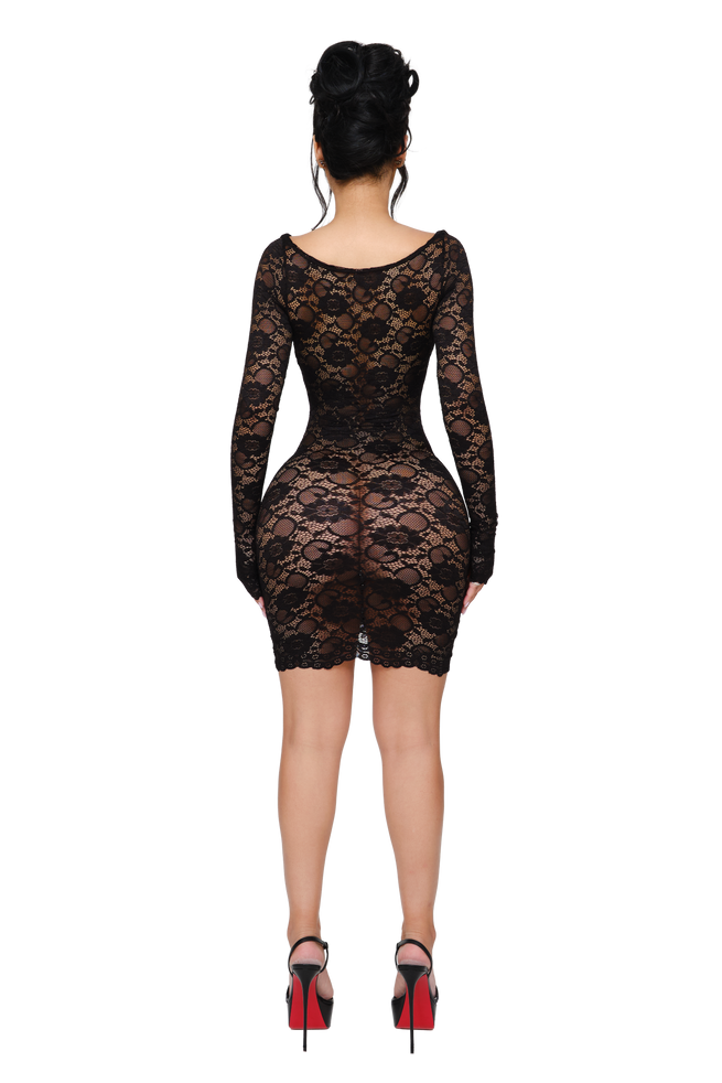Naia Lace Mini Dress - Deep Spell