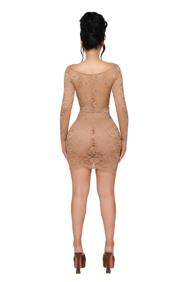 Naia Lace Mini Dress - Bare Back