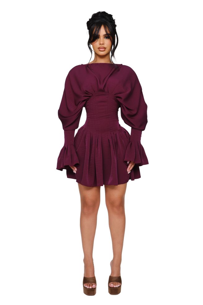 Dusk Draped Mini Dress - Ripe Undoing