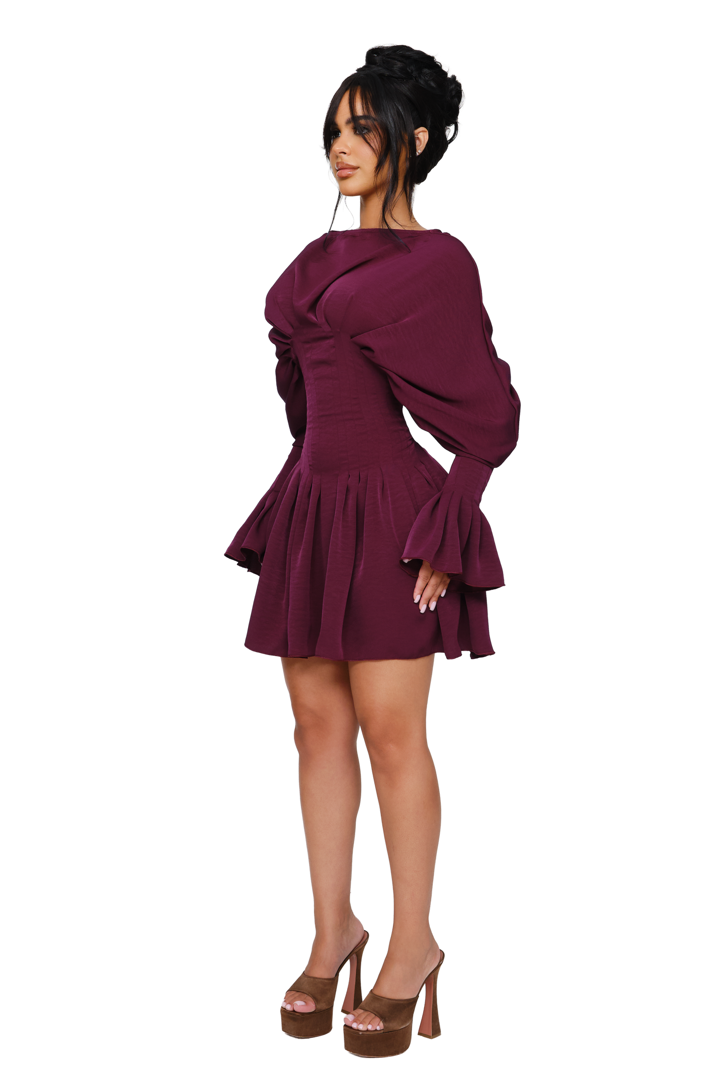 Dusk Draped Mini Dress - Ripe Undoing