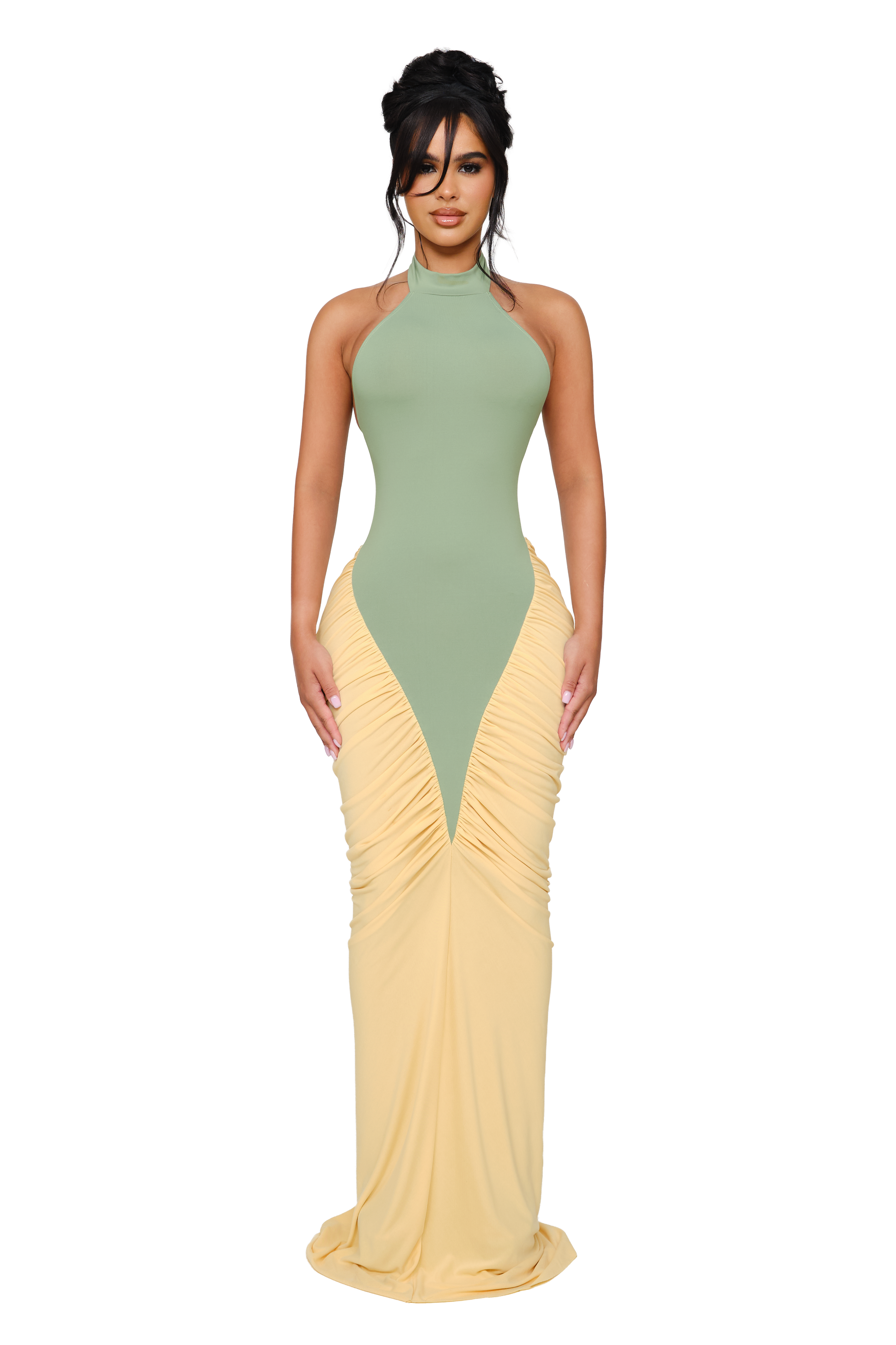Ora Maxi Dress - Serpent Cream CouCoo Ora Maxi Dress - Serpent Cream CouCoo