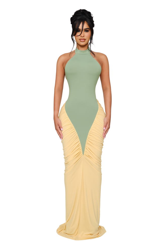 Ora Maxi Dress - Serpent Cream
