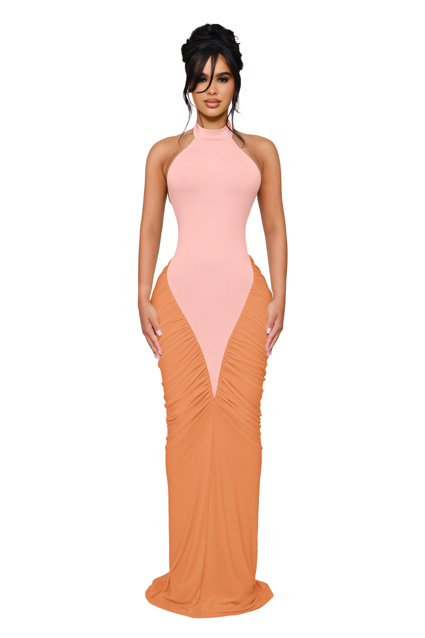 Ora Maxi Dress - Papaya Skin