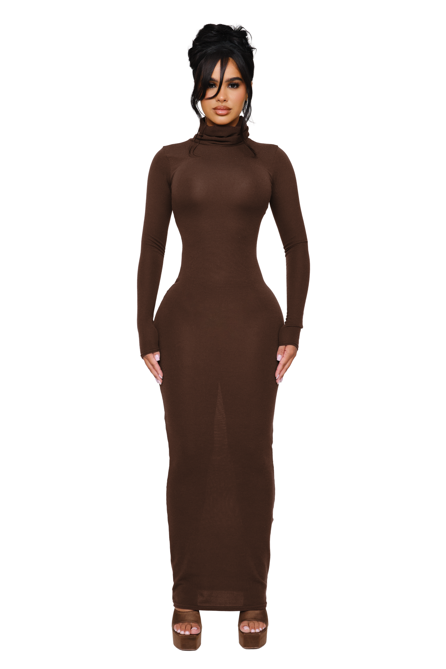 Noa Knit Maxi Dress - Spiced Ash