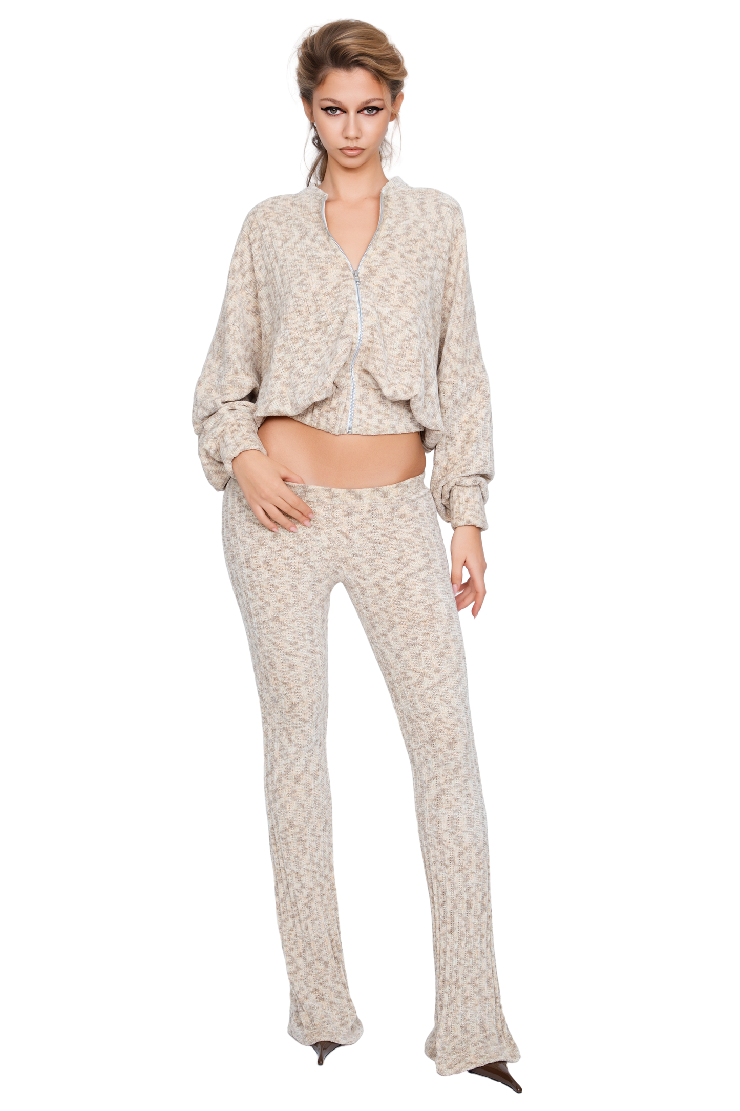Palla Bianca Bomber Jacket - Sandstone Marl