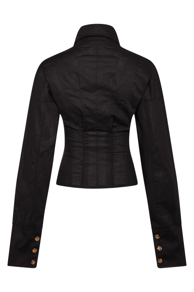 Fuji Shirt - Satin Black