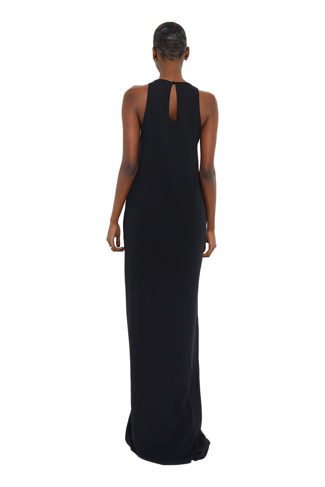 RUPAL DRESS - Satin Black