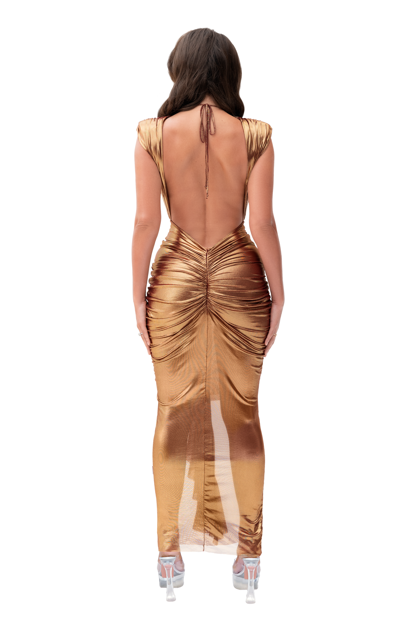 Aurora Dress - Molten Gold