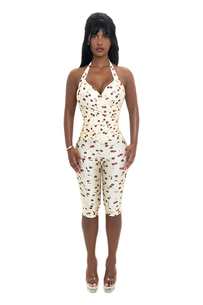 Lanai Halter Top - Cherry Flesh
