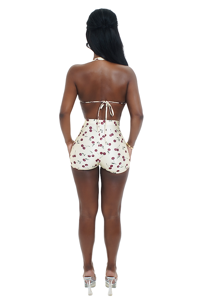 Vela High Waist Shorts - Cherry Flesh