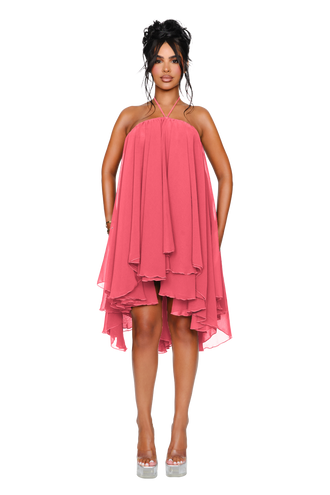 Thar Dress - Hot Coral