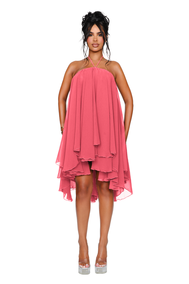 Thar Dress - Hot Coral