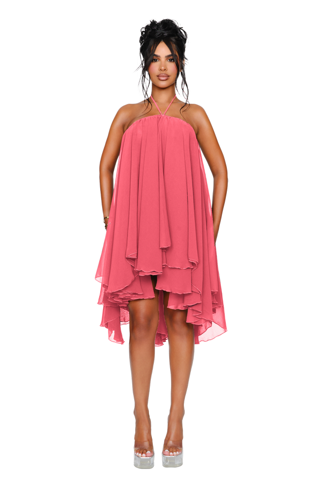 Thar Dress - Hot Coral