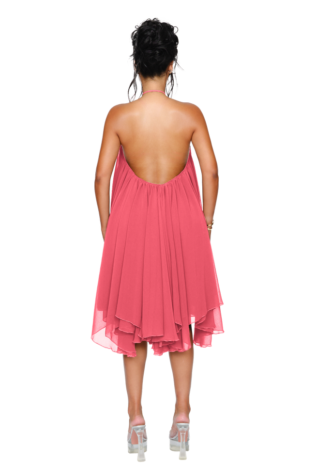 Thar Dress - Hot Coral
