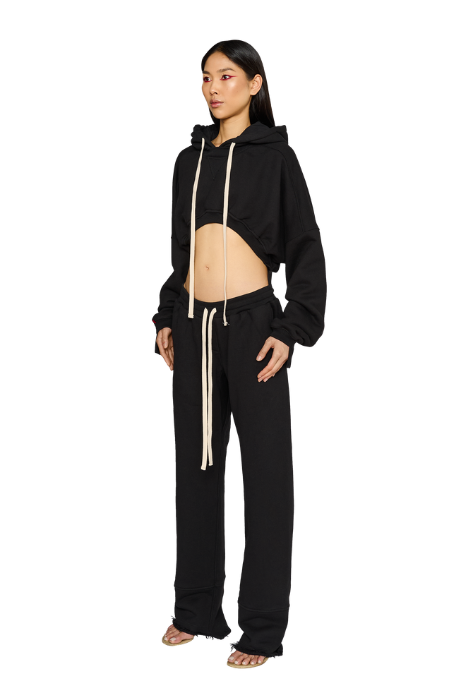 Asymmetric Fitted Crotch Tracksuit Bottoms Carbon CouCoo