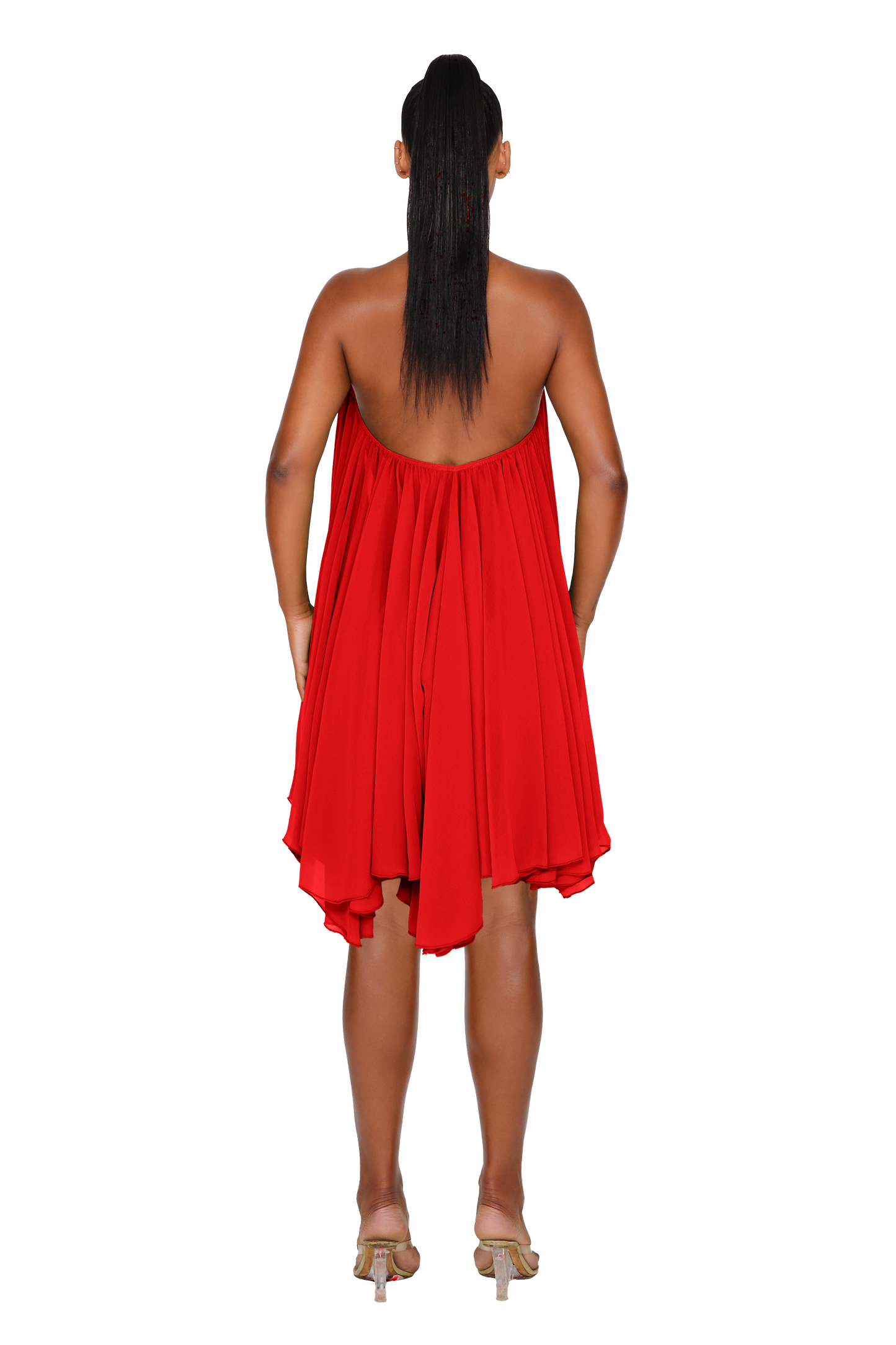 Thar Dress - Fire Lily Red