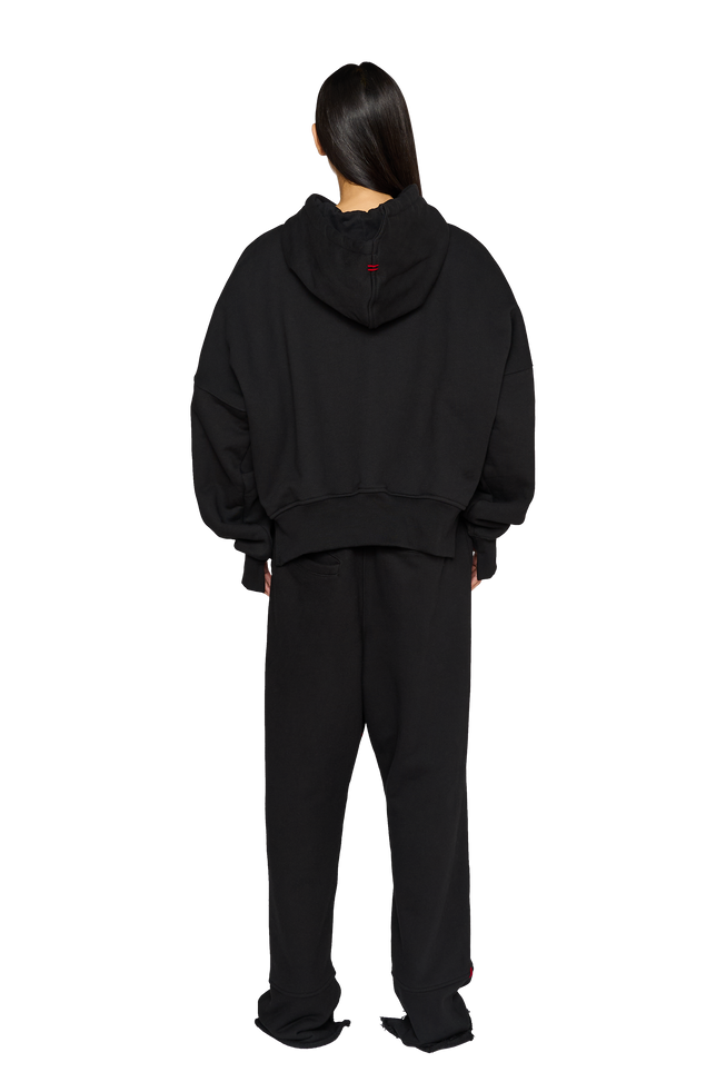 Asymmetric Drop Crotch Tracksuit Bottoms Carbon CouCoo