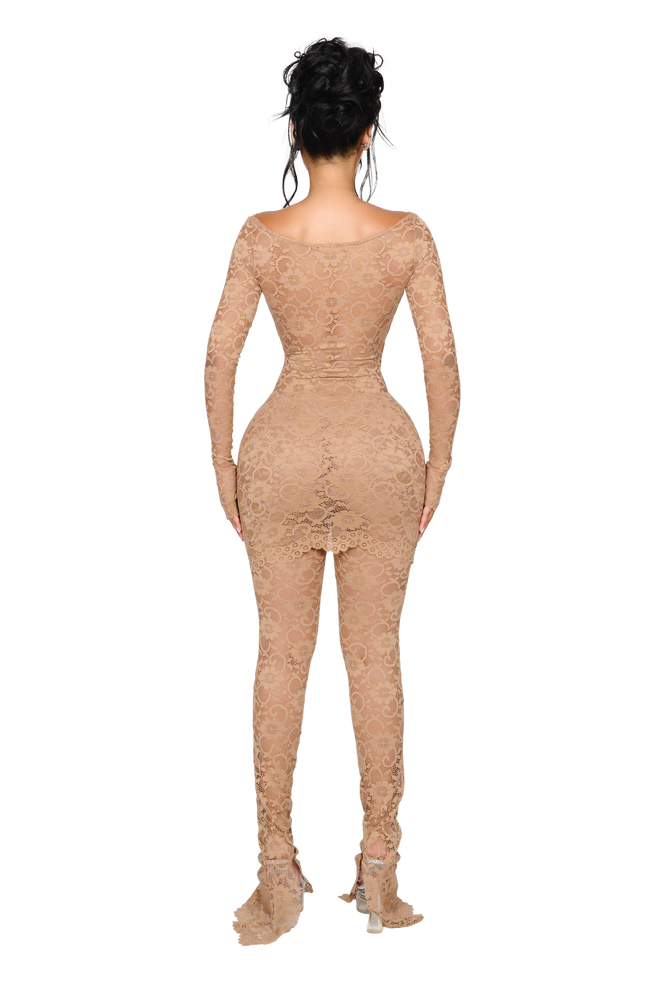 Naia Lace Leggings - Bare Back