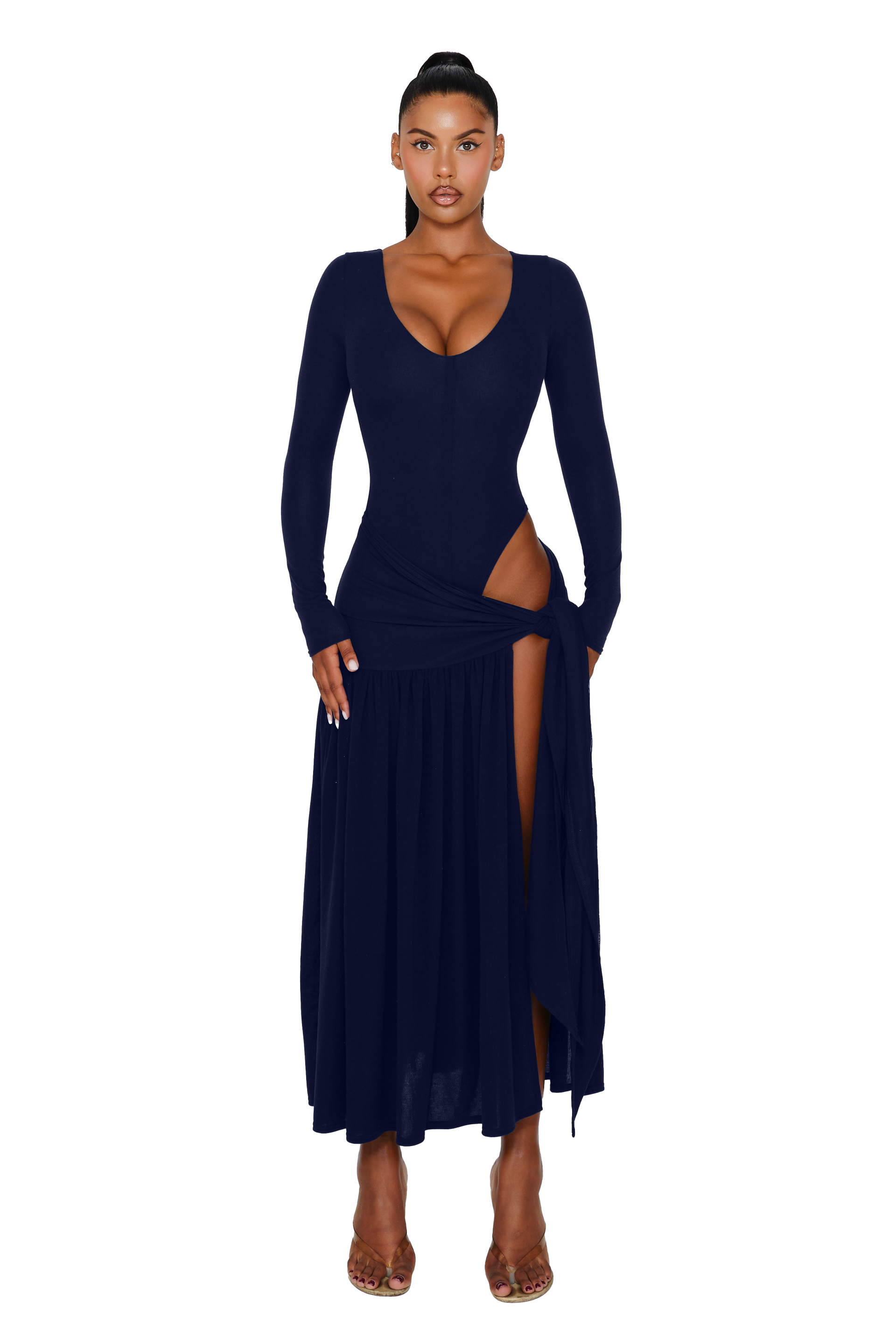 Long Sleeved Knit Atacama Dress
