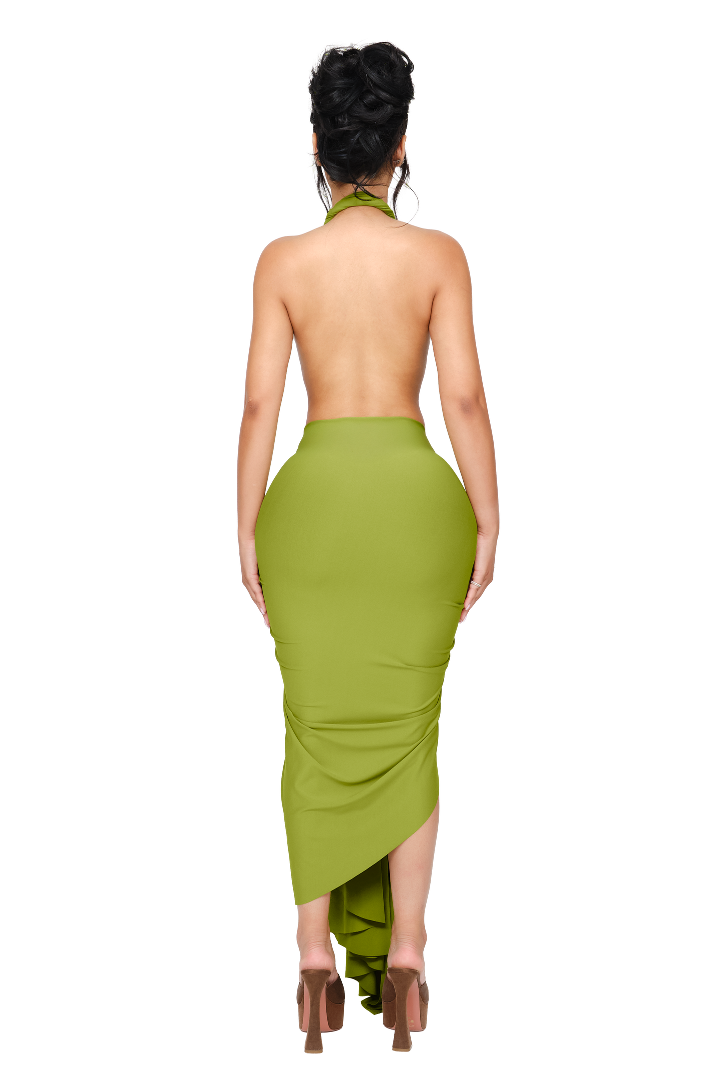 Dionè Halter Midi Dress - Martini Pith