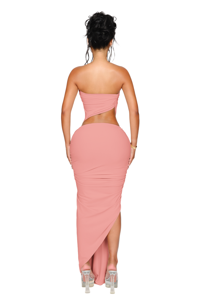 Kali Knot Dress - Peach Parfait CouCoo Kali Knot Dress - Peach Parfait CouCoo