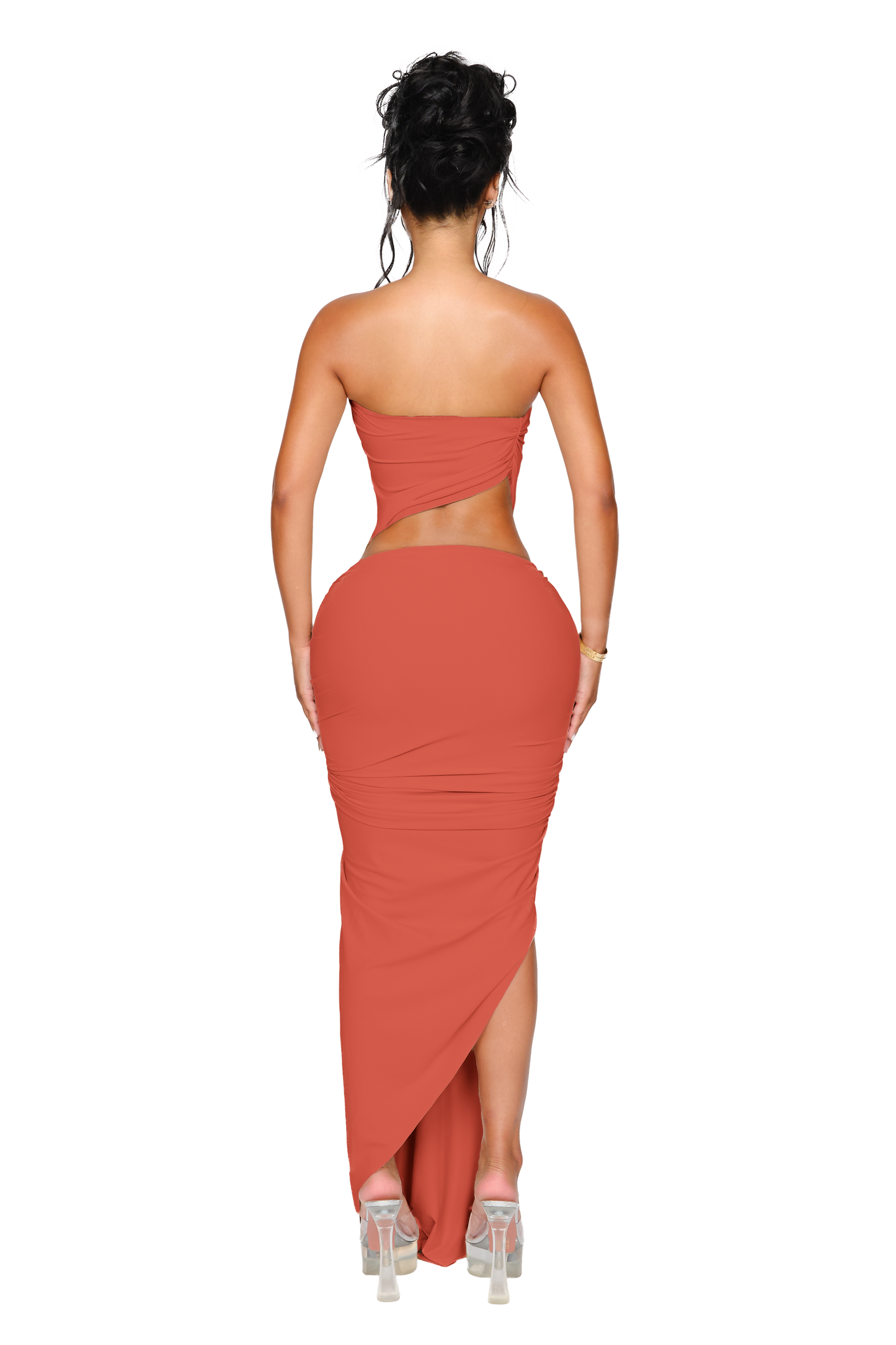 Kali Knot Dress - Terracotta Glow