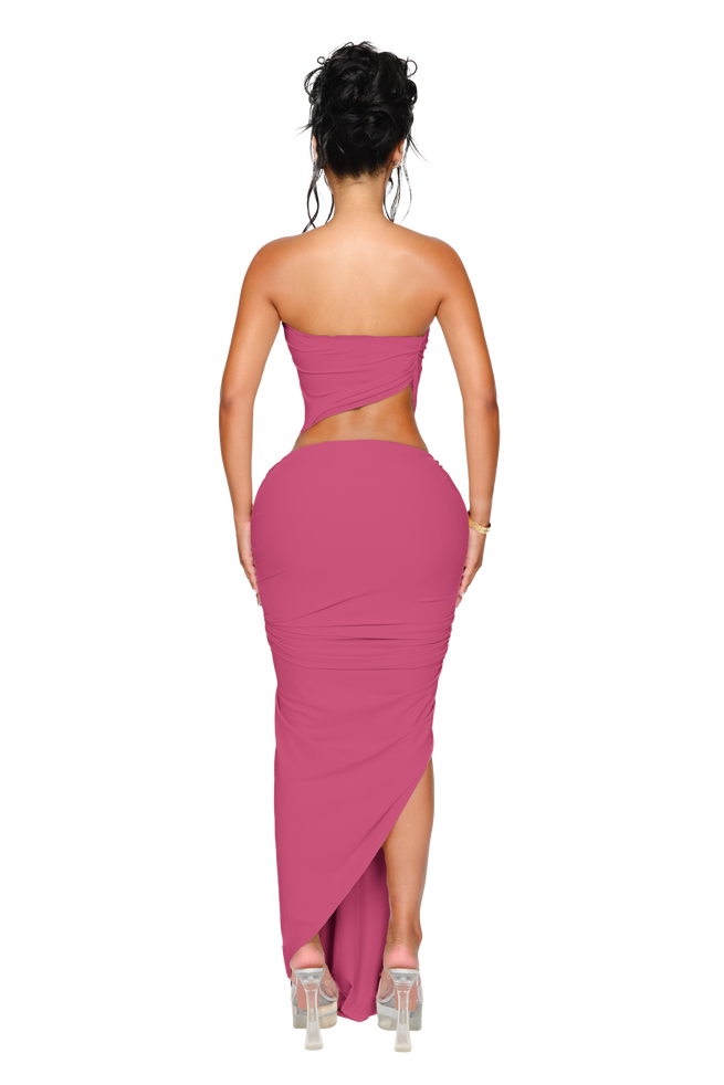 Kali Knot Dress - Berry Plush