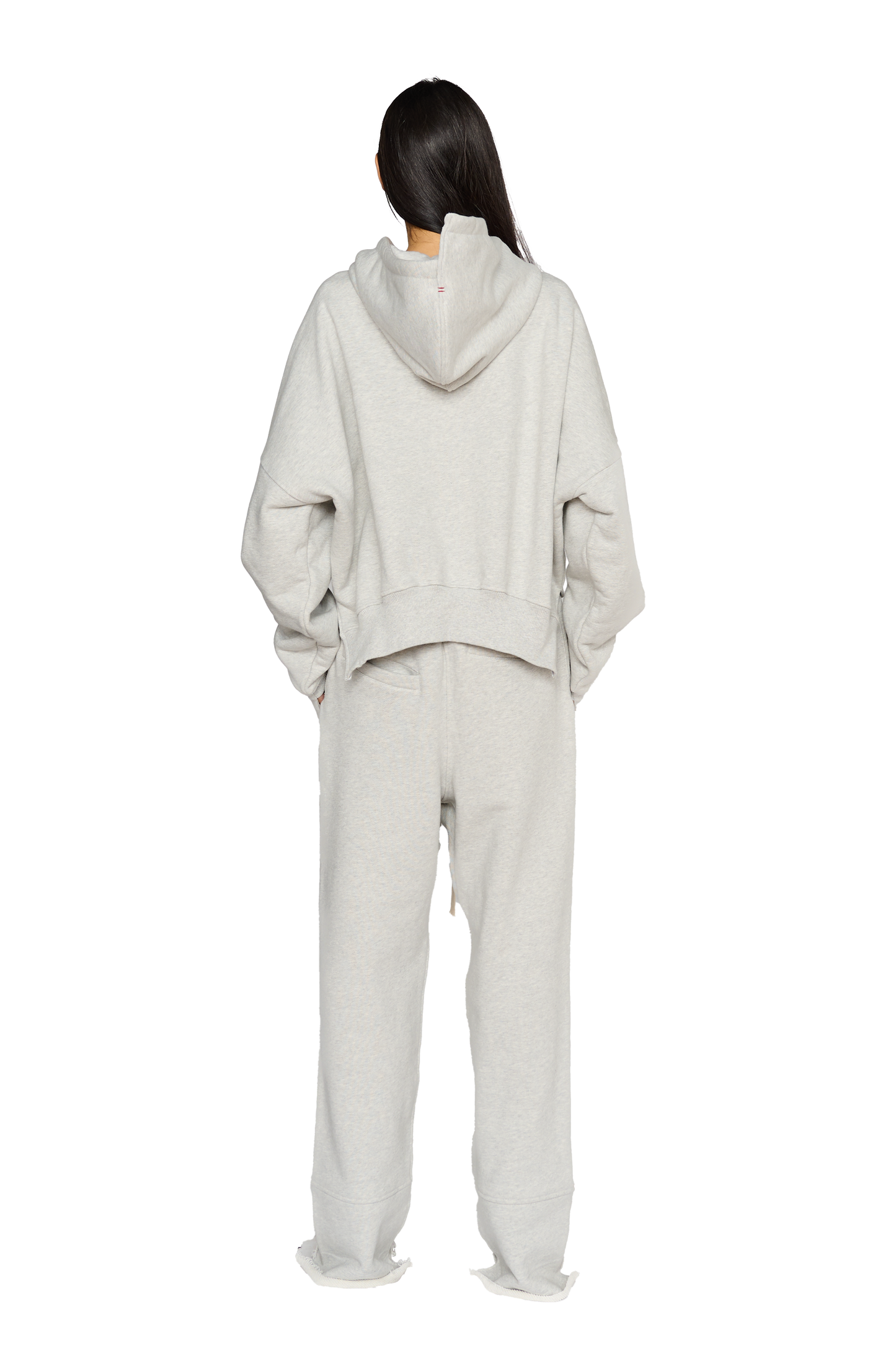 Full Length, Crew Neck Hoodie - Cloud