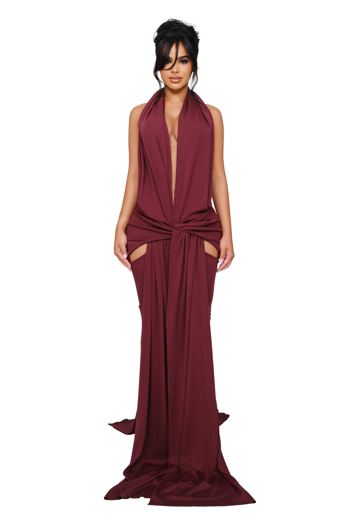 Fael Cut Out Knit Maxi Dress - Rededicated
