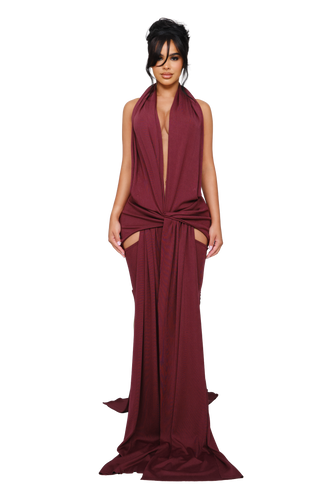 Fael Cut Out Knit Maxi Dress - Rededicated
