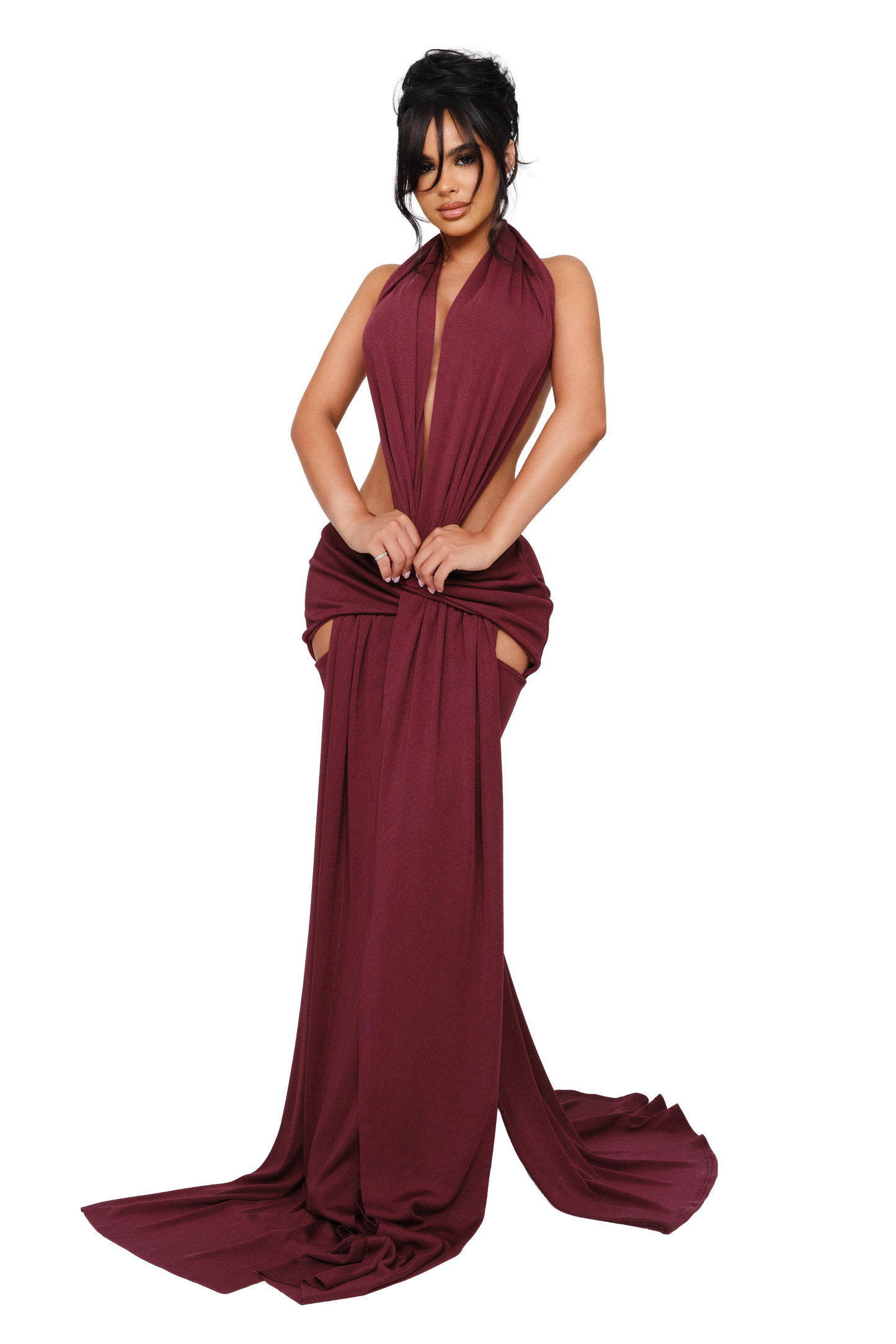 Fael Cut Out Knit Maxi Dress - Rededicated