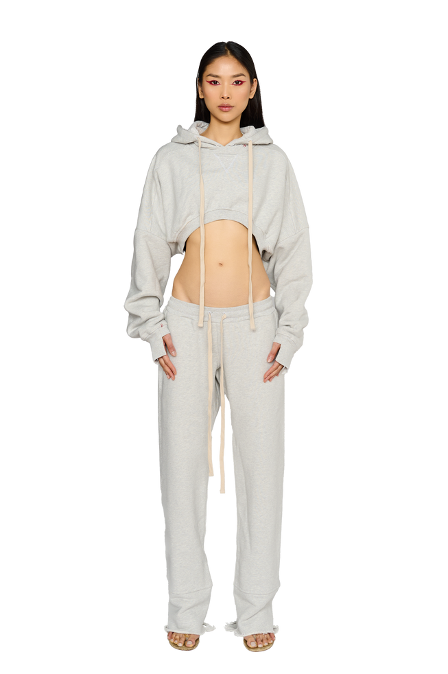 Asymmetric, Fitted Crotch Tracksuit Bottoms - Cloud