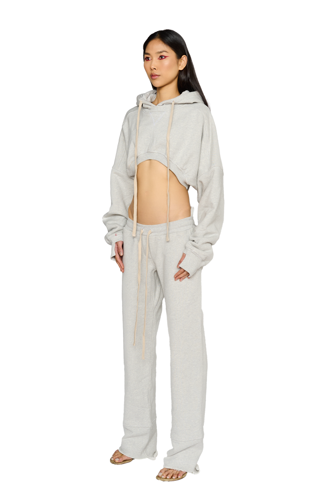 Asymmetric, Fitted Crotch Tracksuit Bottoms - Cloud