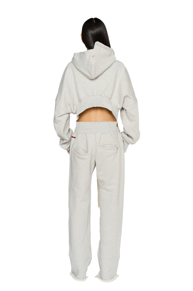 Asymmetric, Fitted Crotch Tracksuit Bottoms - Cloud