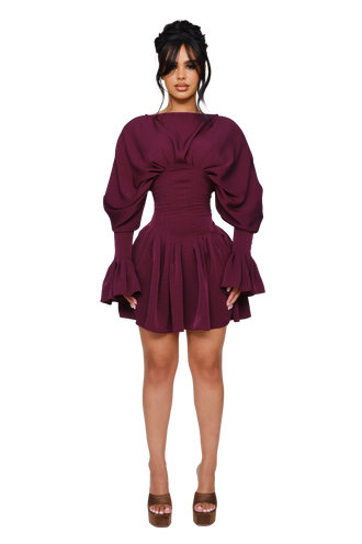 Dusk Draped Mini Dress - Ripe Undoing