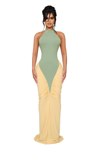 Ora Maxi Dress - Serpent Cream