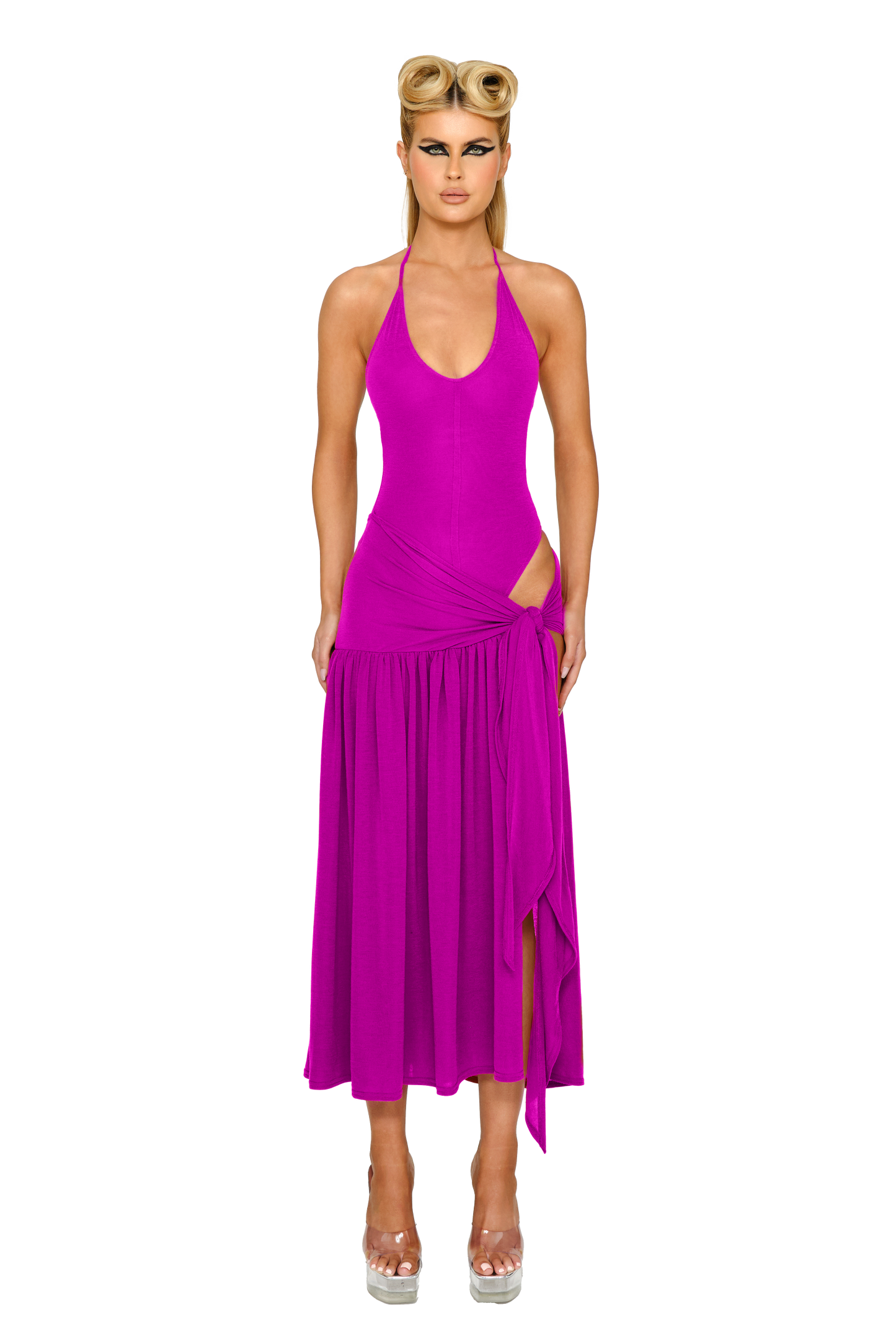 Atacama Knit Dress - Magenta