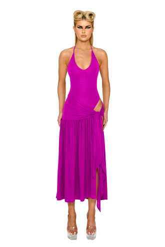 Atacama Knit Dress - Magenta
