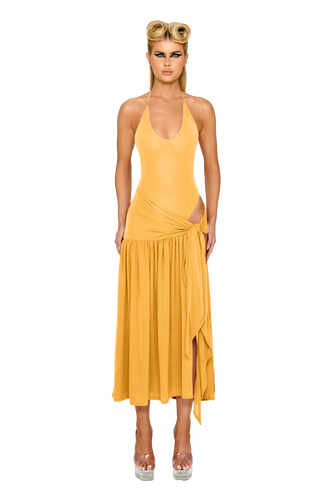 Atacama Knit Dress - Golden Sand