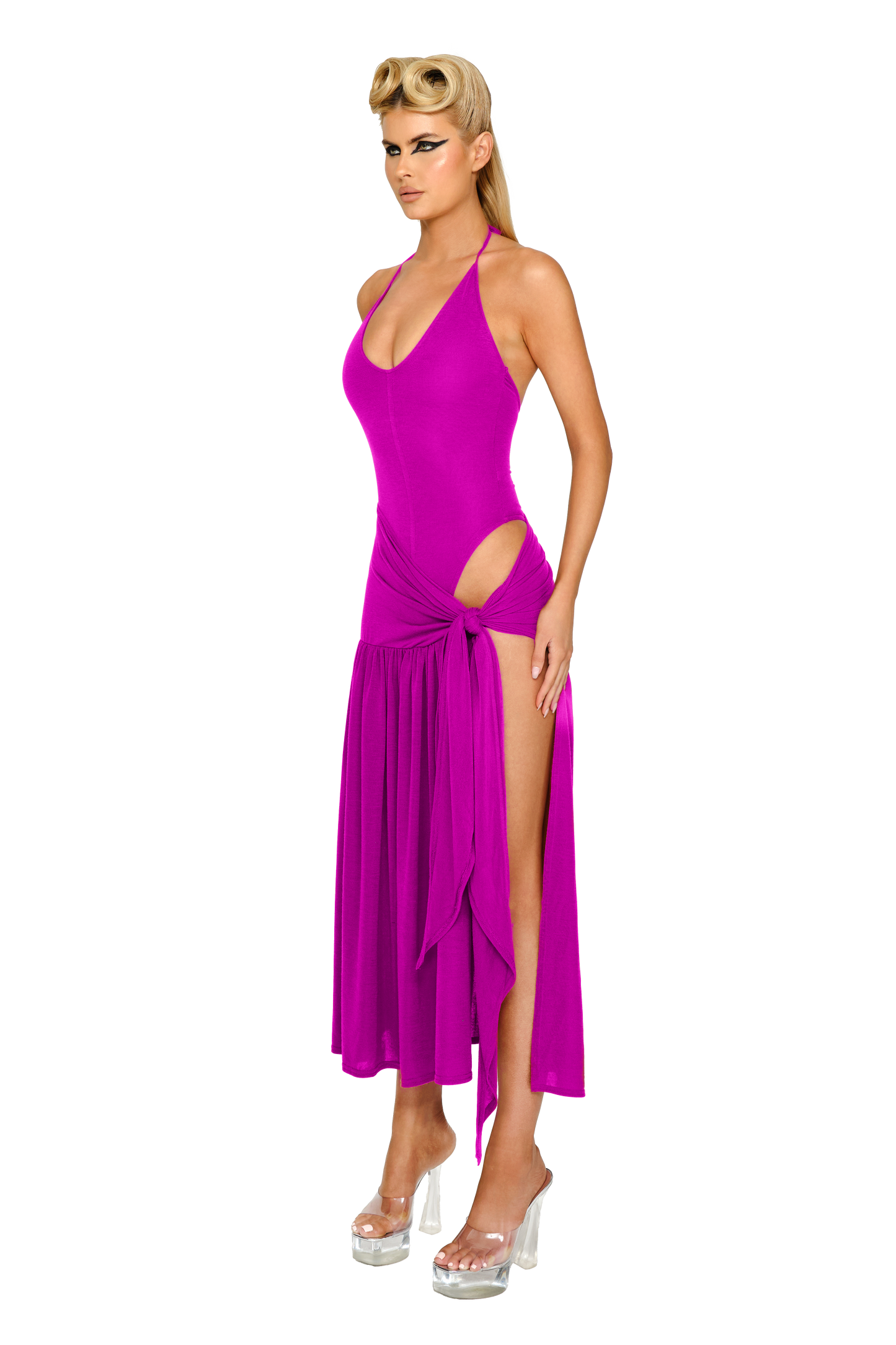 Atacama Knit Dress - Magenta