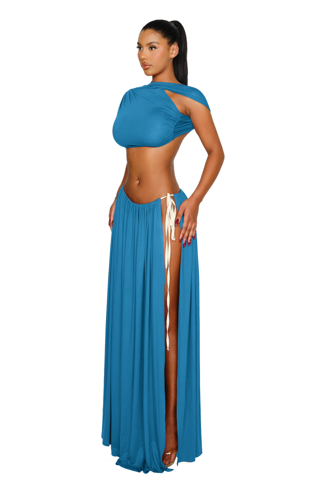 Caroni Dress - Marine Blue