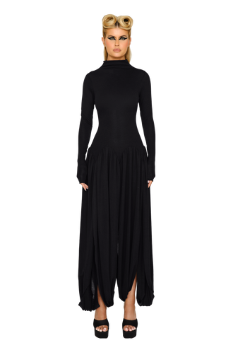 Parbat Dress - Black Bear