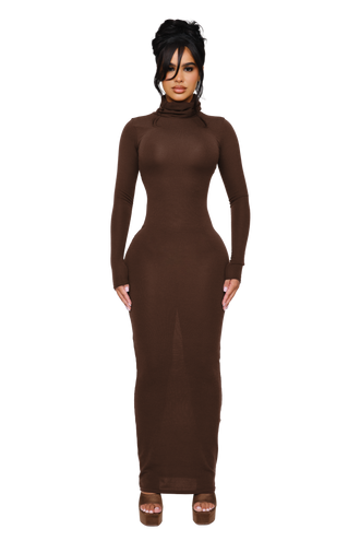Noa Knit Maxi Dress - Spiced Ash
