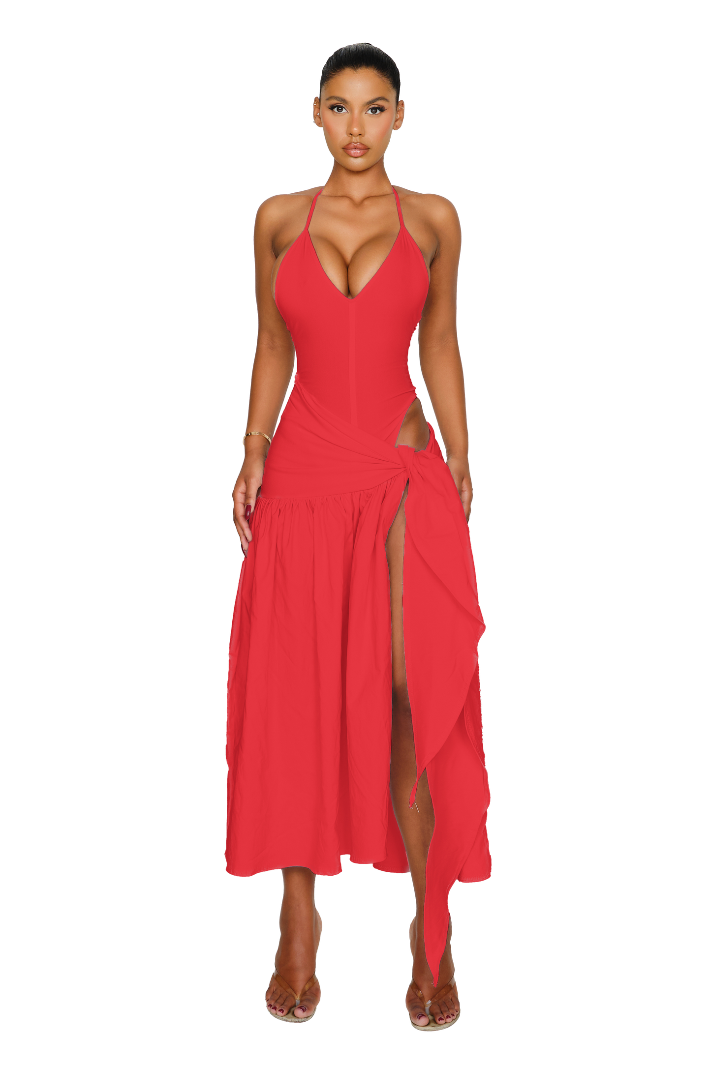 Atacama Dress - Hot Red